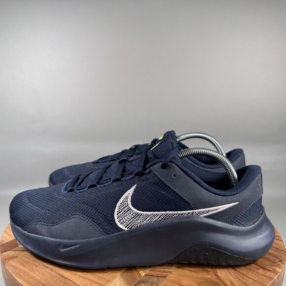 Nike Legend Essential 3 Next Nature Obsidian Mens 10 Top Sneakers DM1120-403 - Picture 3 of 8